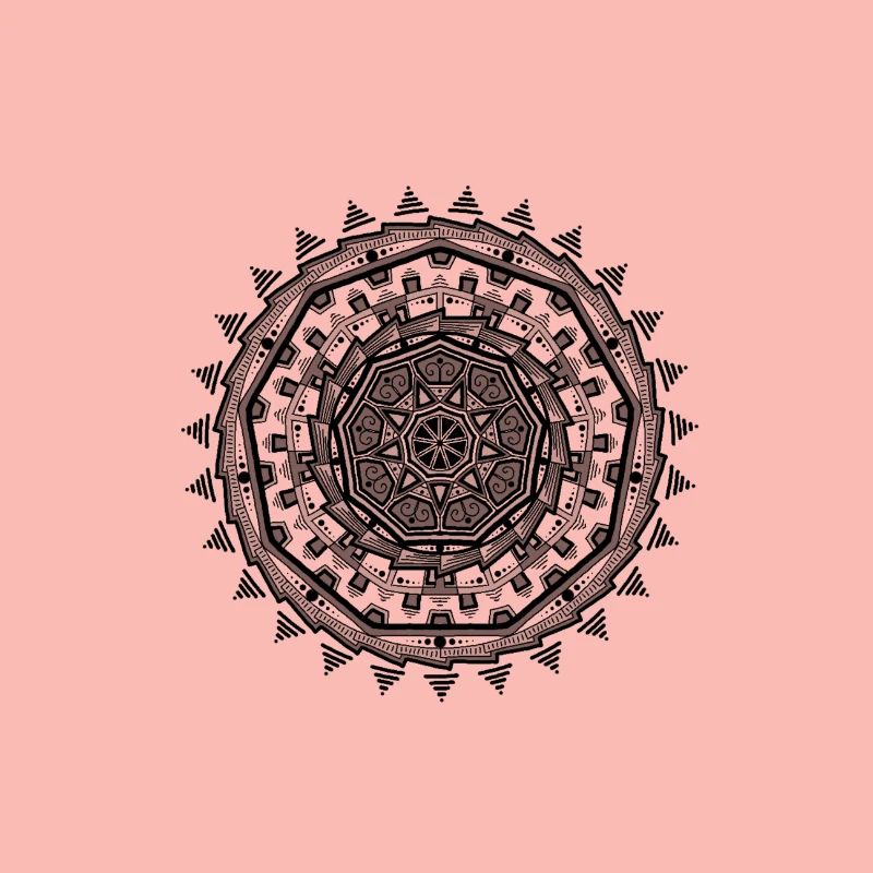 Shaded Aztec Mandala