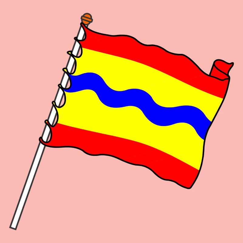 Drapeau Overijssel le drapeau de la province d’Overijselse