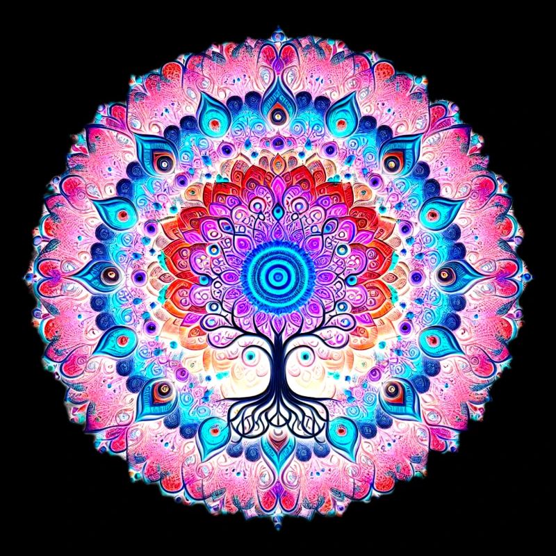 Arbre des couleurs du mandala