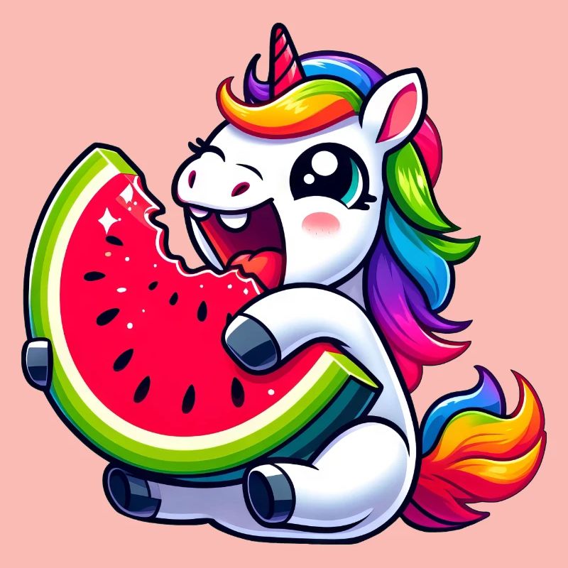 Licorne Pastèque Design d’été