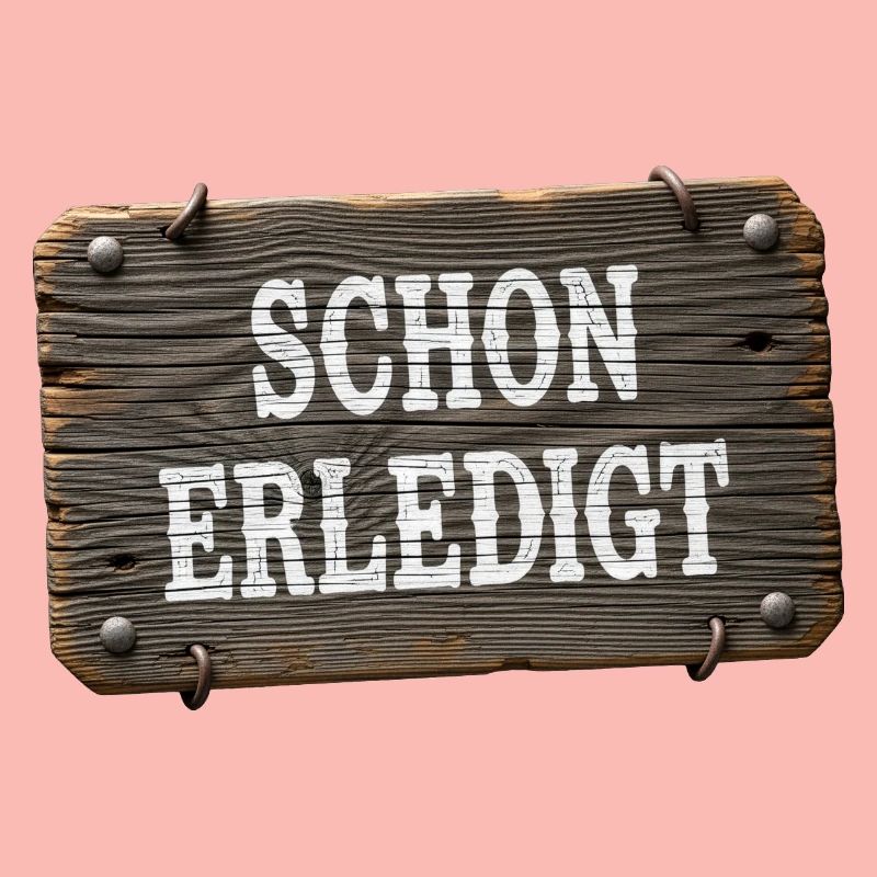 Already done – rustic workshop sign