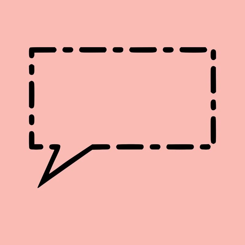 Speech bubble black