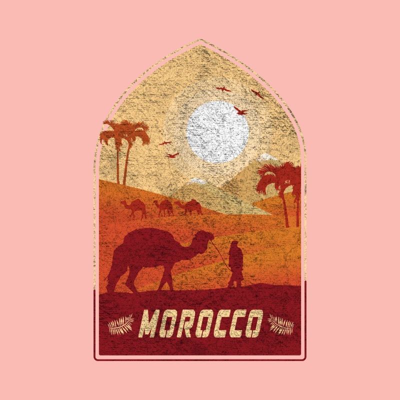 Marokko Vintage Kamel Design / Geschenkidee
