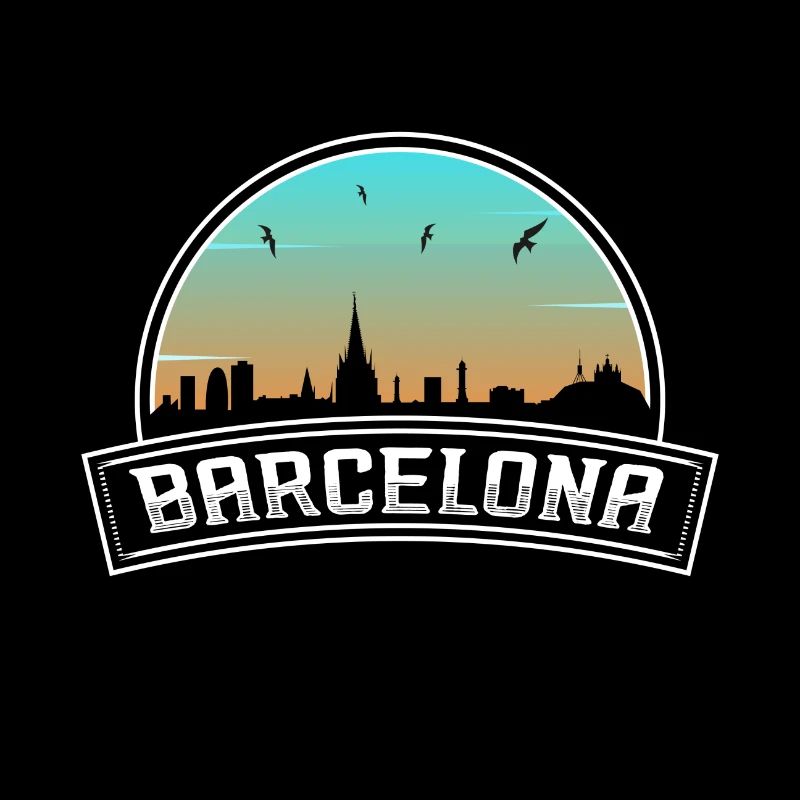 Barcelona Spanien Skyline Spanisches Souvenir