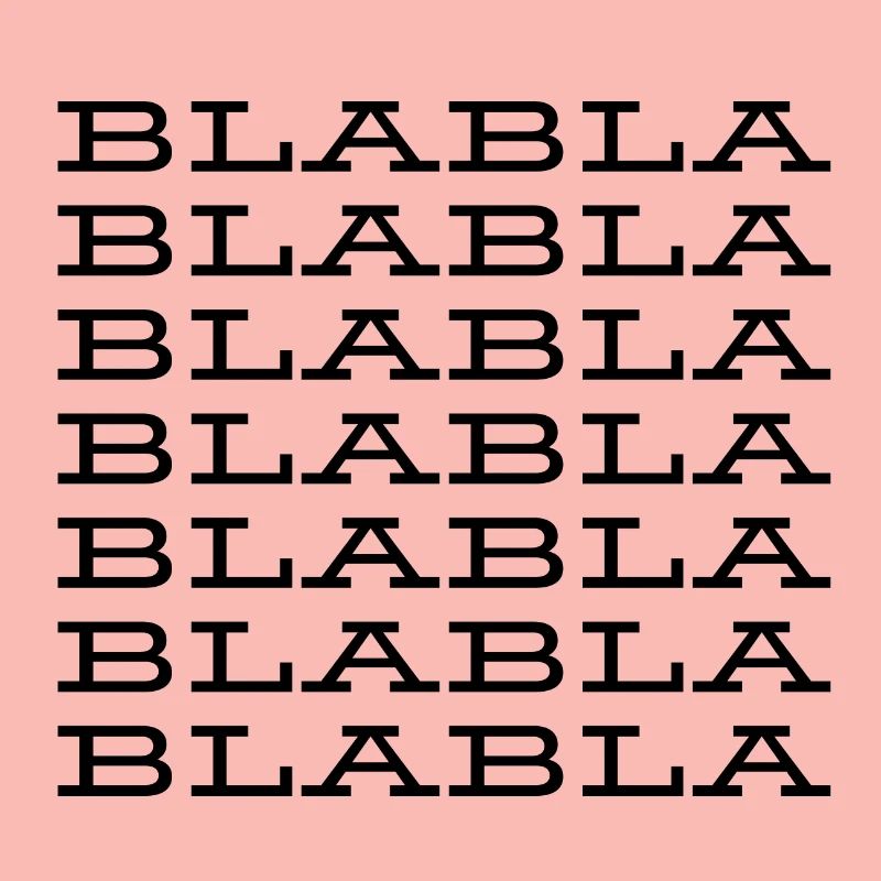 "Blabla" Saying