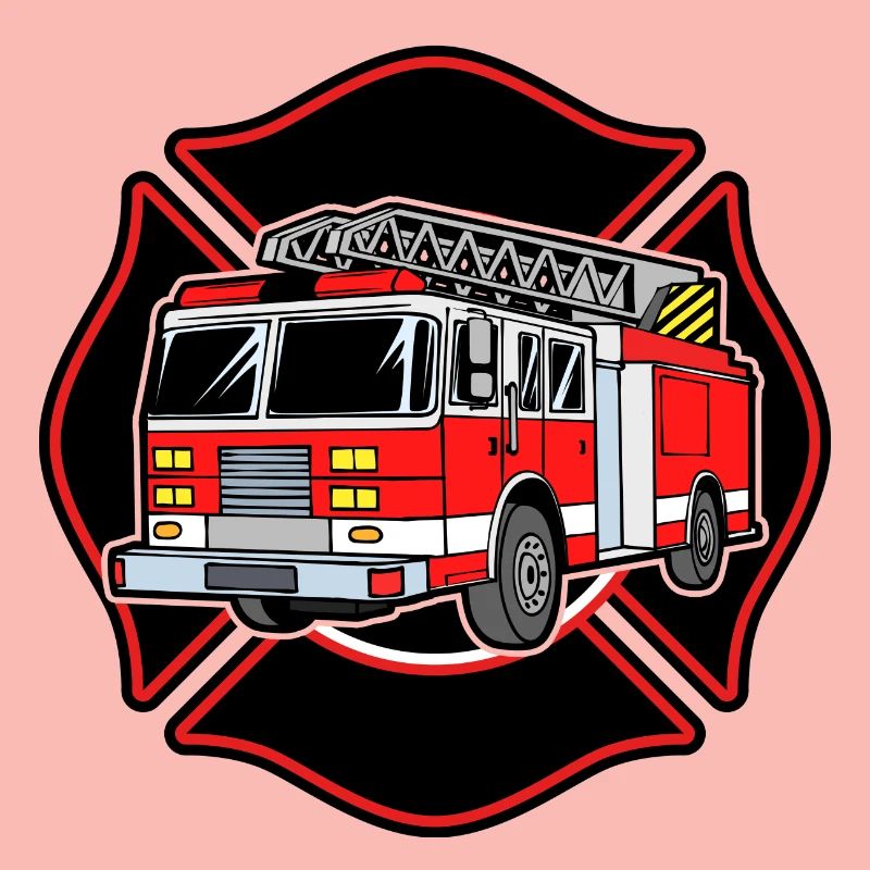 Fire brigade fire engine fire protection extinguishing work