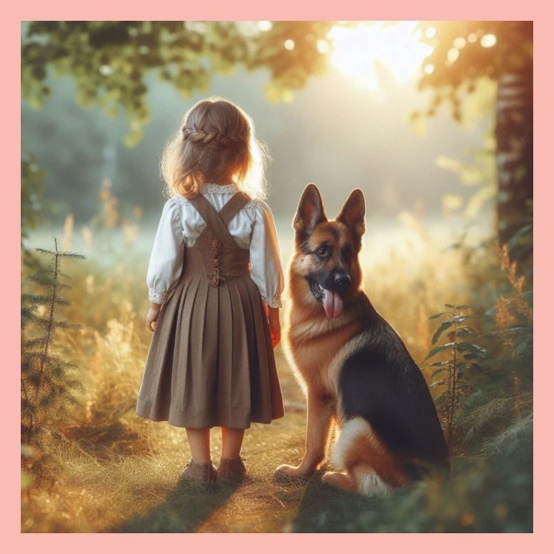 Deutscher Schäferhund Kunst