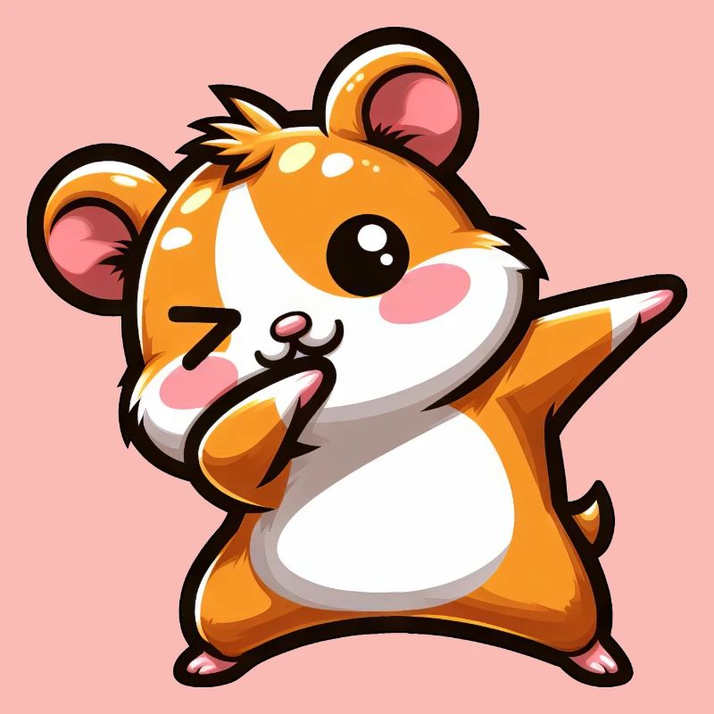 Hamster Dab Cochon d’Inde Cool Dabbing