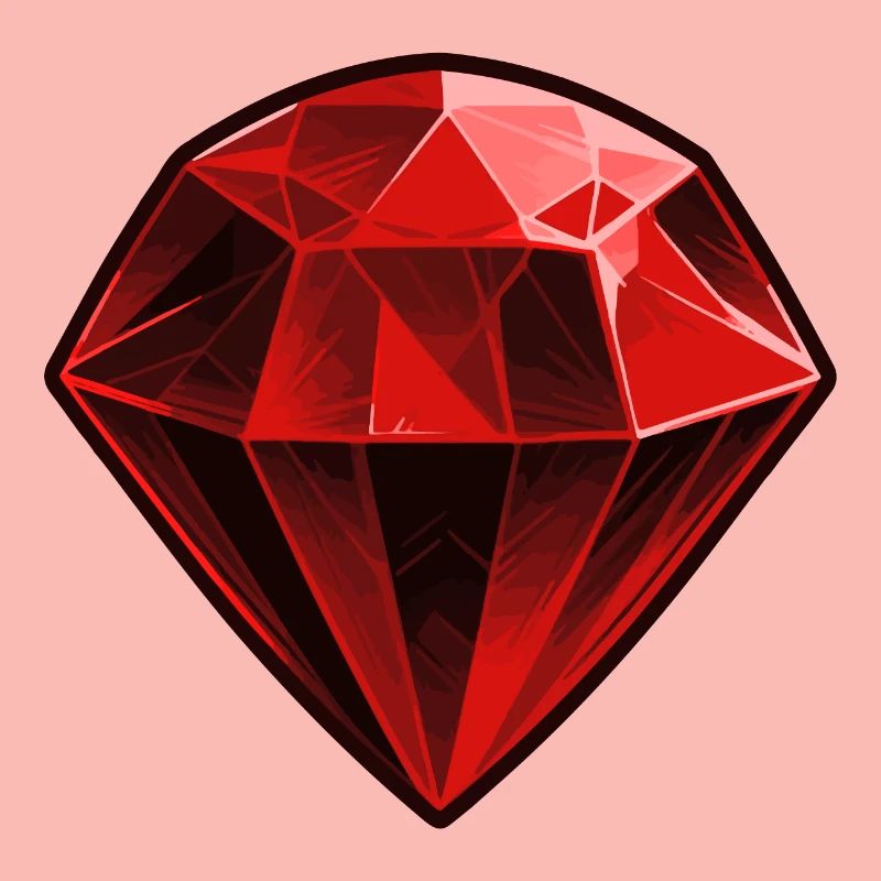 Precious Red Ruby Gemstone