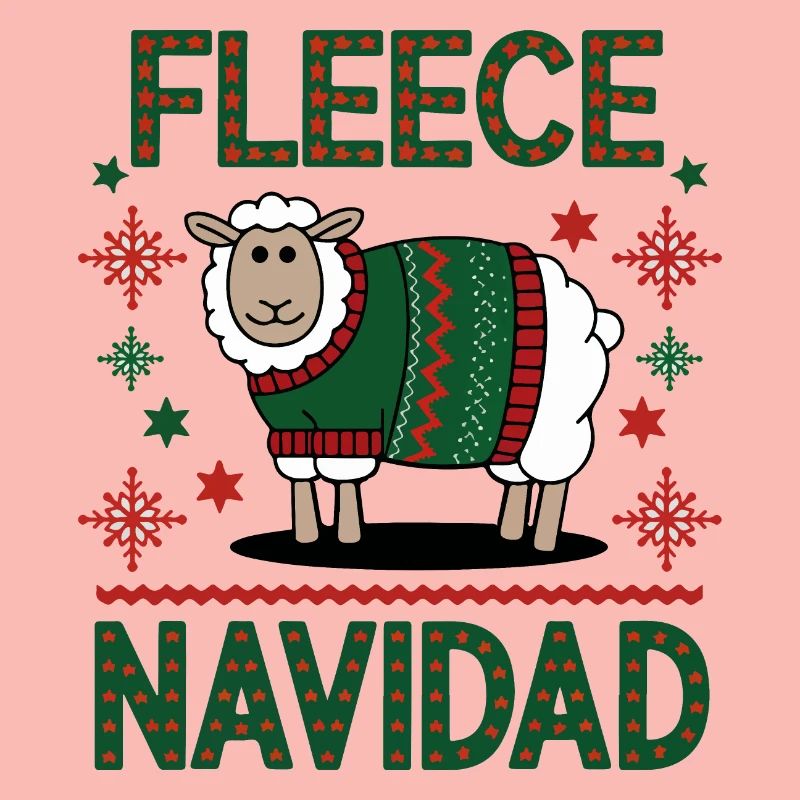 Conception de pull de Noël de mouton festif