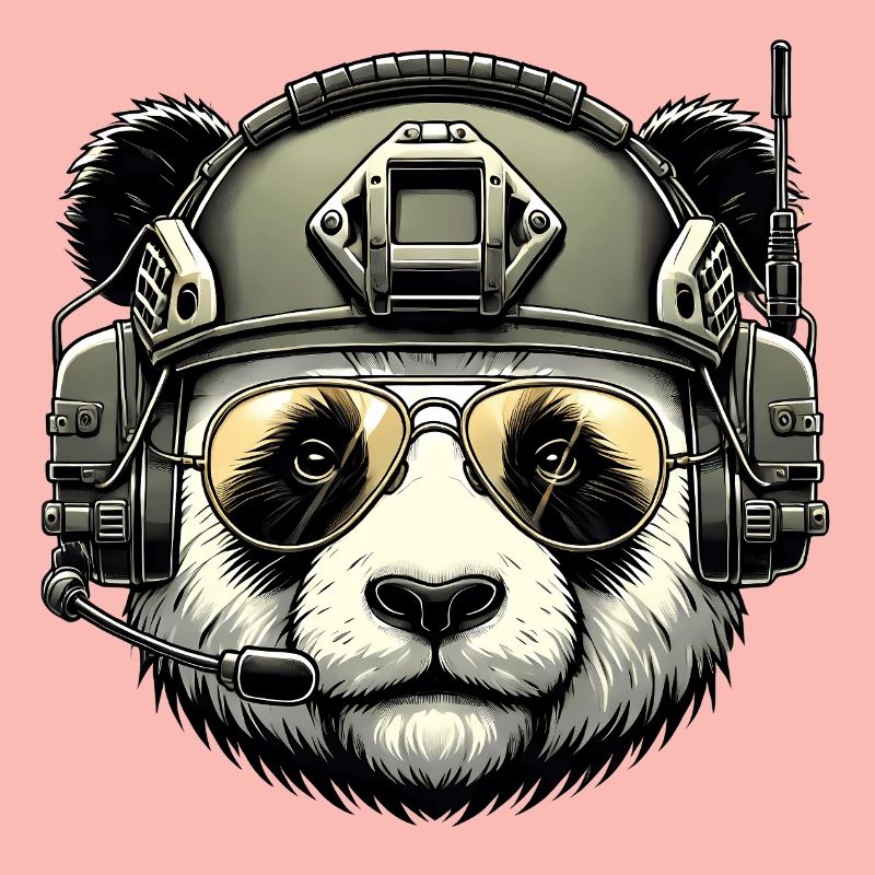 Panda Military Army Design
