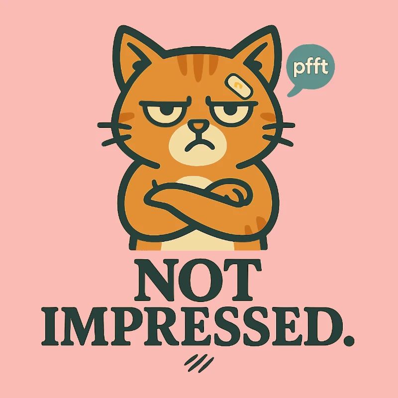 Not Impressed – Grumpy-Katze