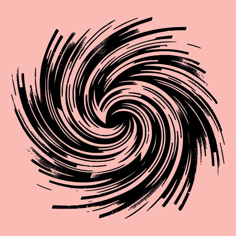 Hypnotic Vortex Black Hole Rotation