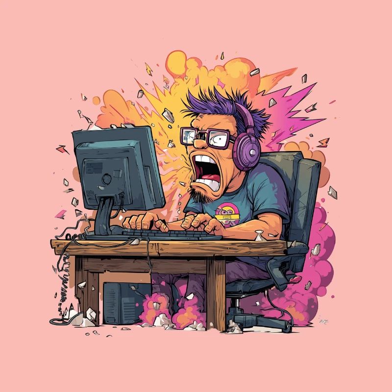 Gaming Rage Explosion – Zocker im Rage Mode