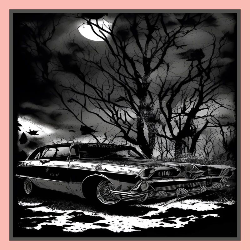 Oldtimer Oldtimer unter verwunschenem Baum