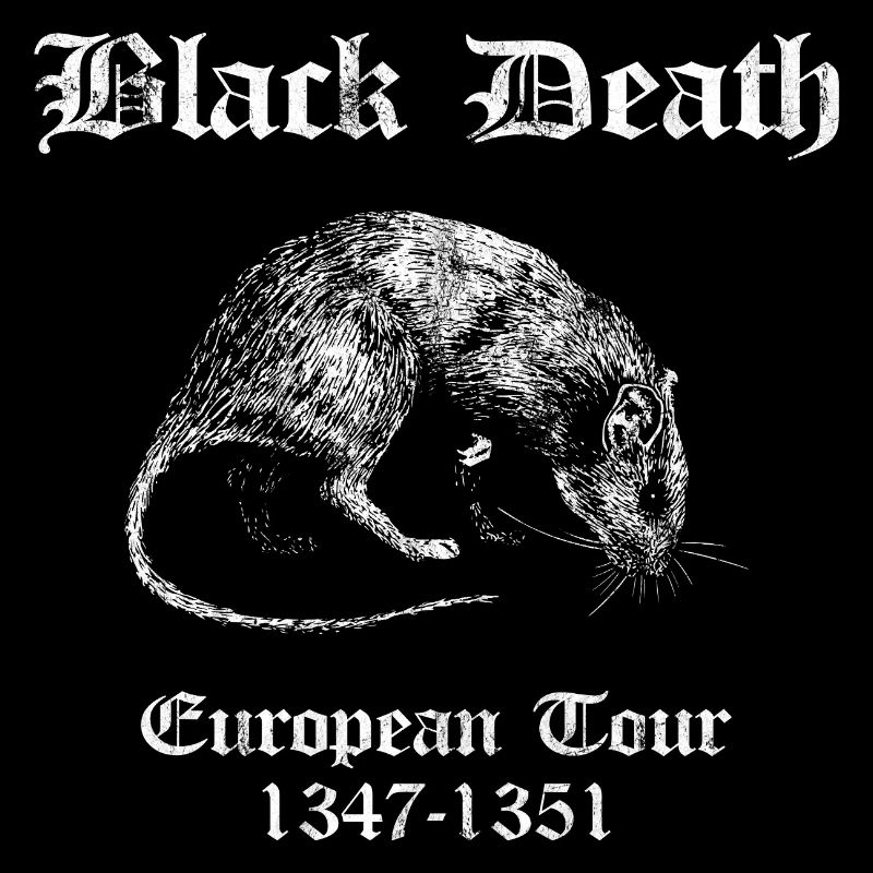 SATIRISCHES HALLOWEEN DESIGN: BLACK DEATH