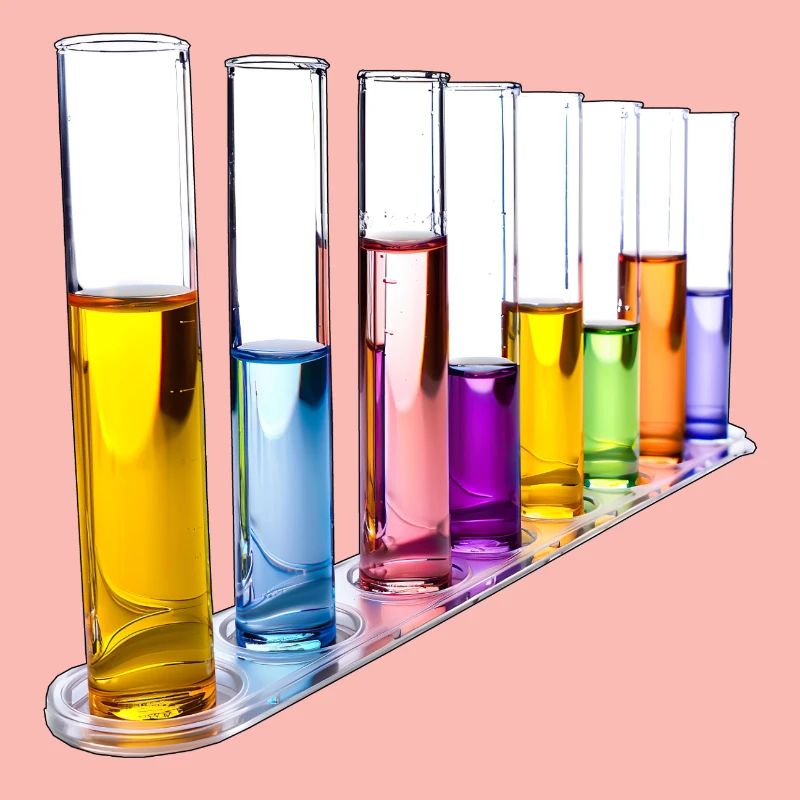 Rainbow Test Tubes Pattern