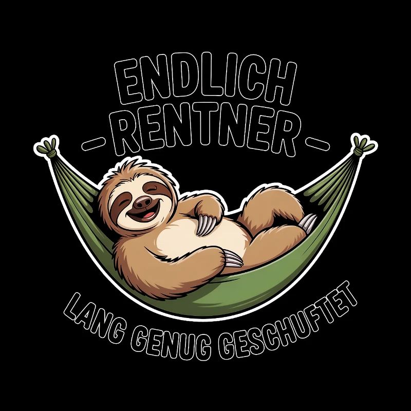 Endlich Rentner – Ruhestand, Spruch, Geschenkidee