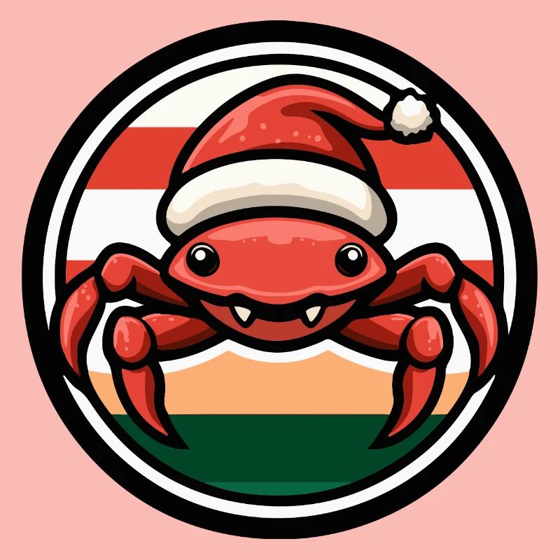 Weihnachtskrabbe im Feststil