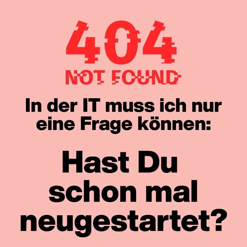 404 IT error, please restart, IT restart