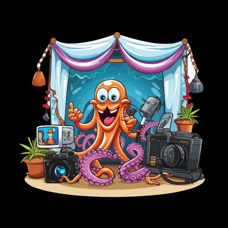 Octopus influencer on stage