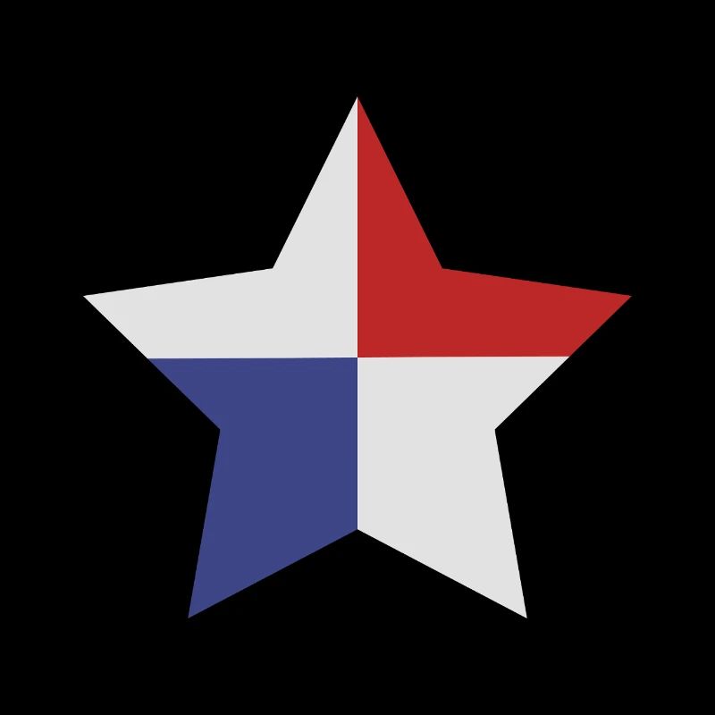 Panama star-shaped flag