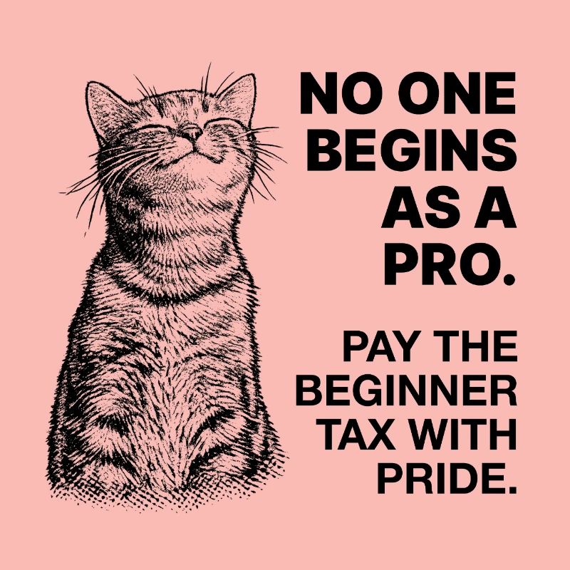 Beginner Mindset – Learning Cat Halftone