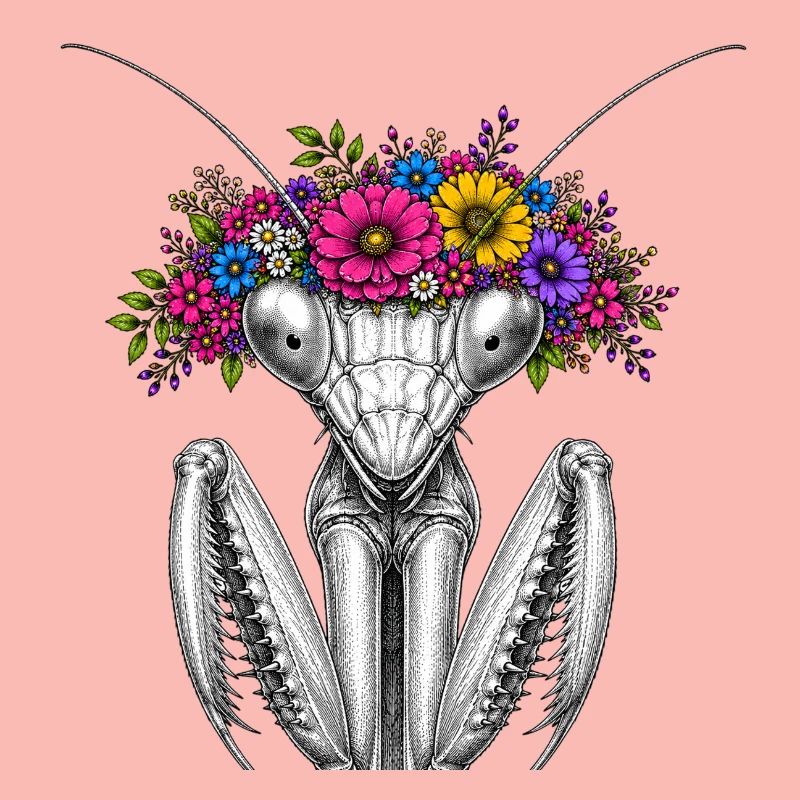 Couronne de fleurs Mantispin