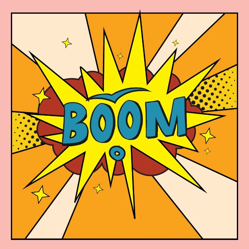 Boom Comic Explosion Stil