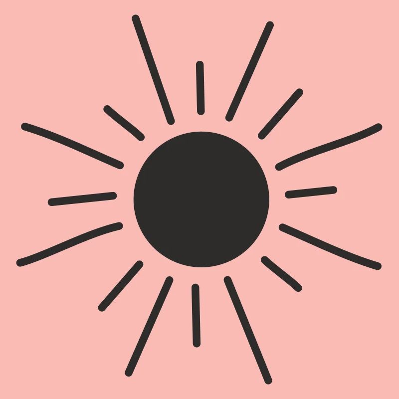 Cheerful drawn sun