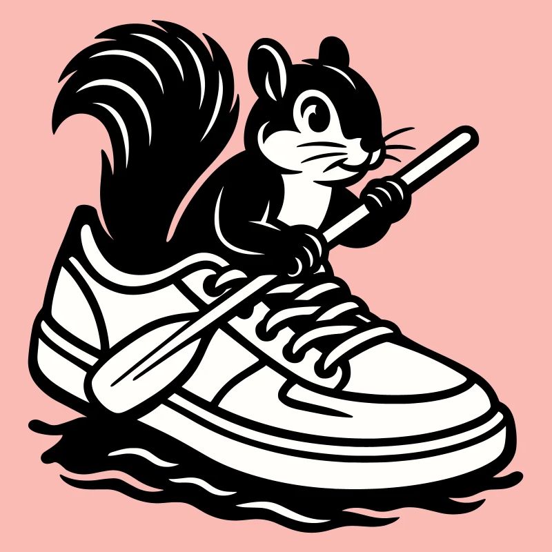 Eichhörnchen im Sneaker!
