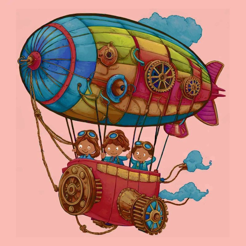 Dirigeable Steampunk habile