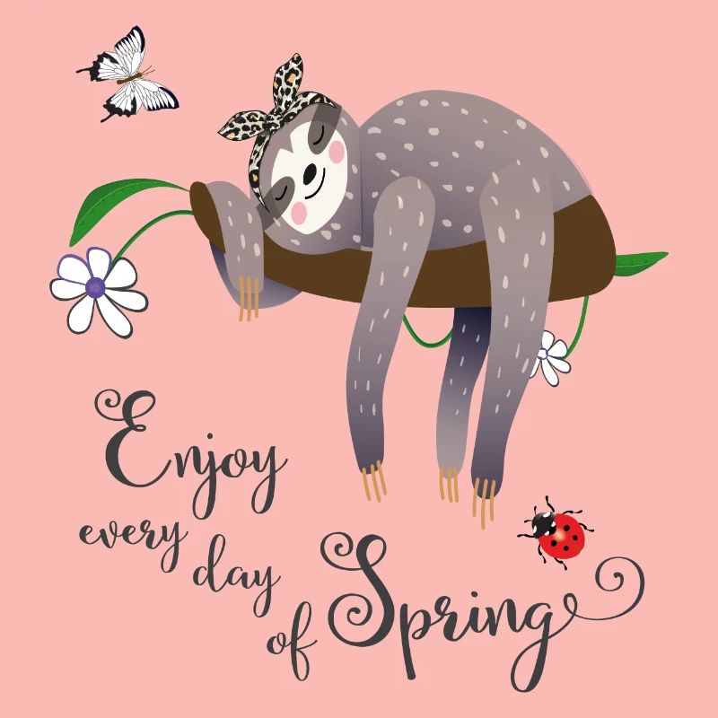 Sloth in spring