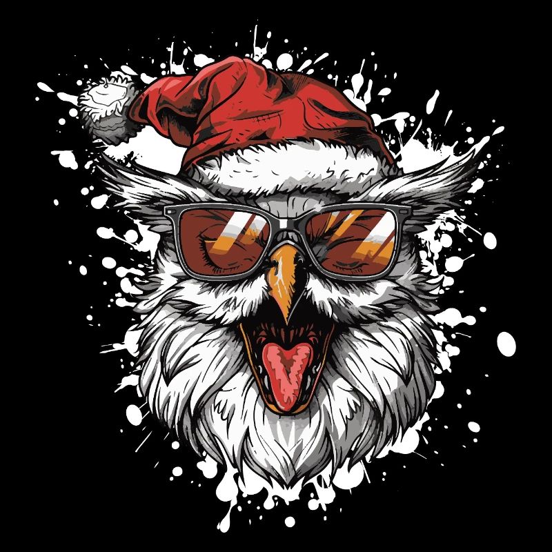 Eule Weihnachten Lustig