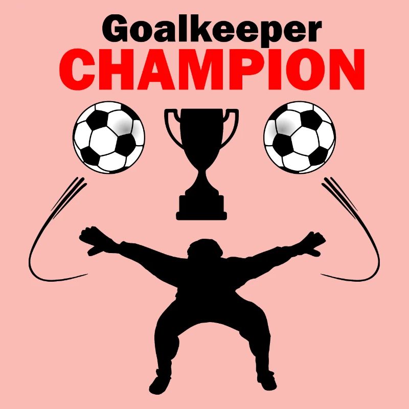 Torwart oder Torwart Schattenfigur Champion