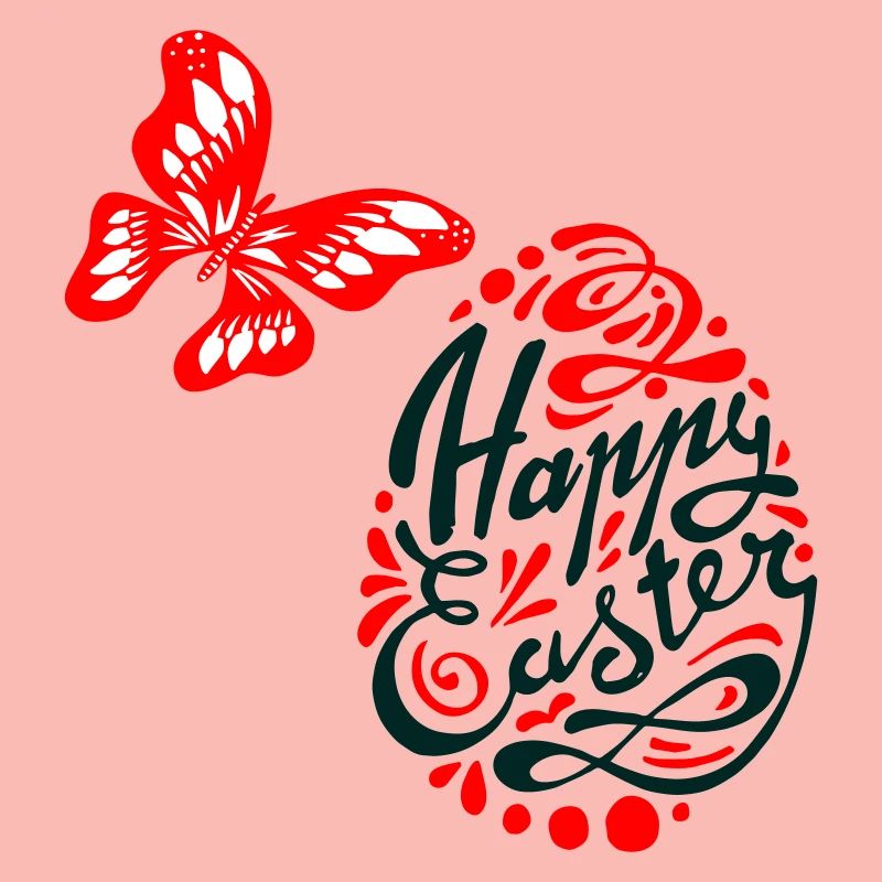 Easter Egg Butterfly Easter