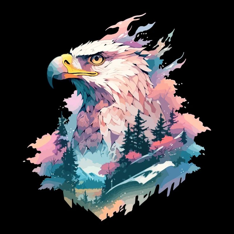 Eagle Head Nature Wilderness Forest Trees Mountains