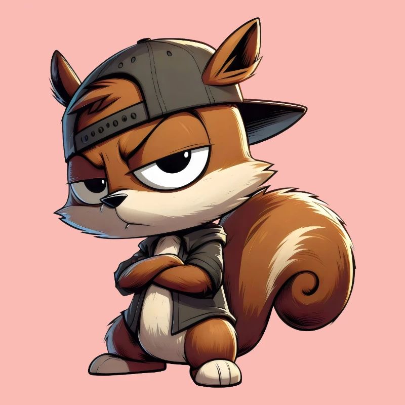 Eichhörnchen Hiphop Kappe