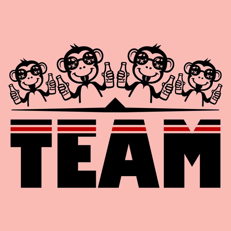 Monkey Beer Team Drinking