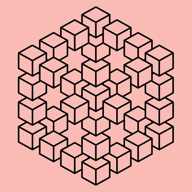 impossible figure Escher cube geometry fantasy