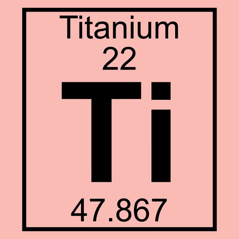 Periodic table element 22 - Ti (titanium) - BIG