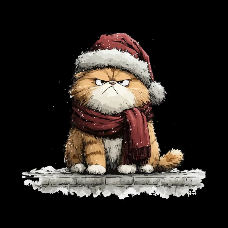 Grimmiger Weihnachtskater