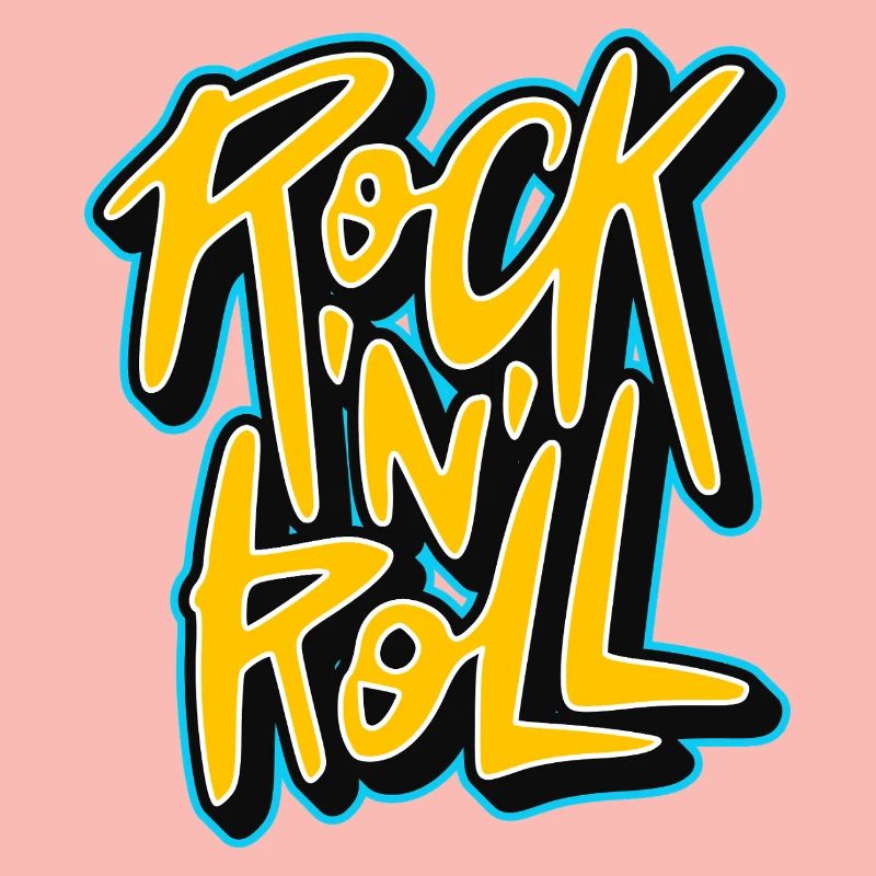 Graffiti Rock 'n' Roll Text-Logo