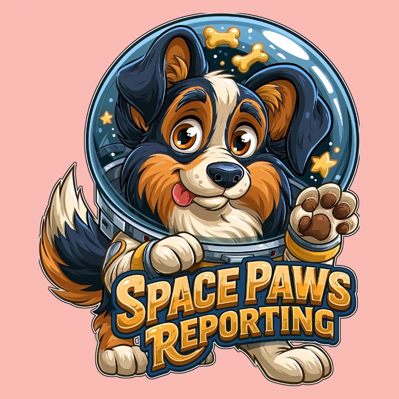 Cosmic Pup Space Paws Design