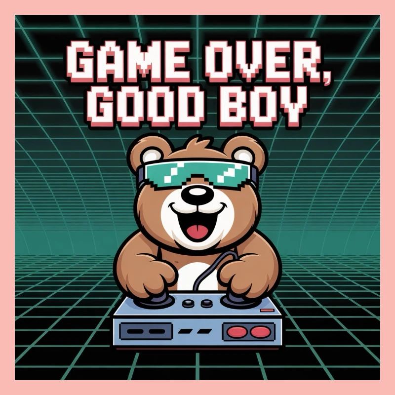 Retro Gaming Mignon DJ Bear