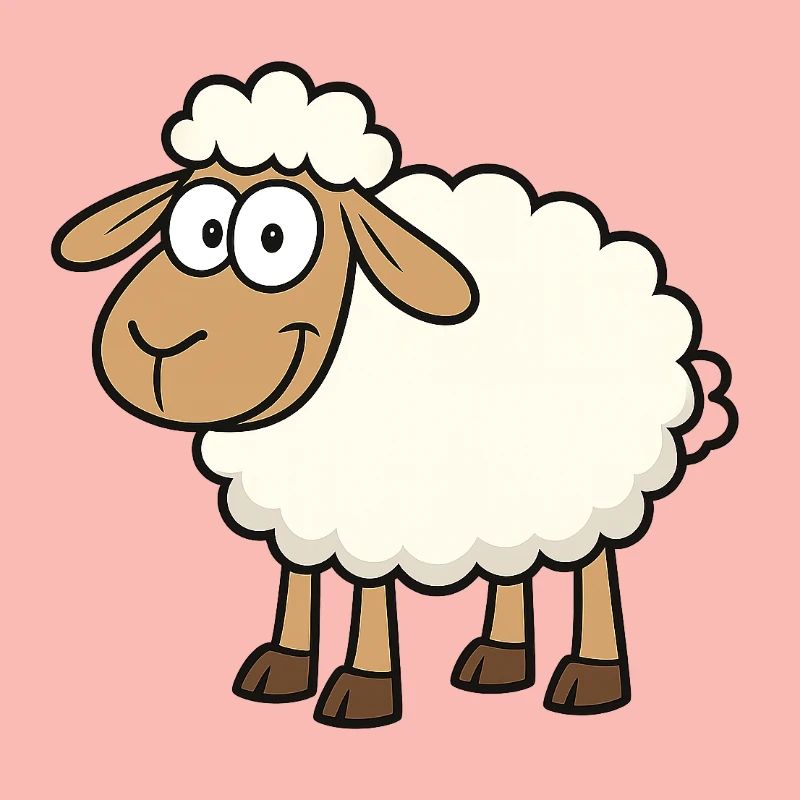 Conception de mouton mignon pour les enfants