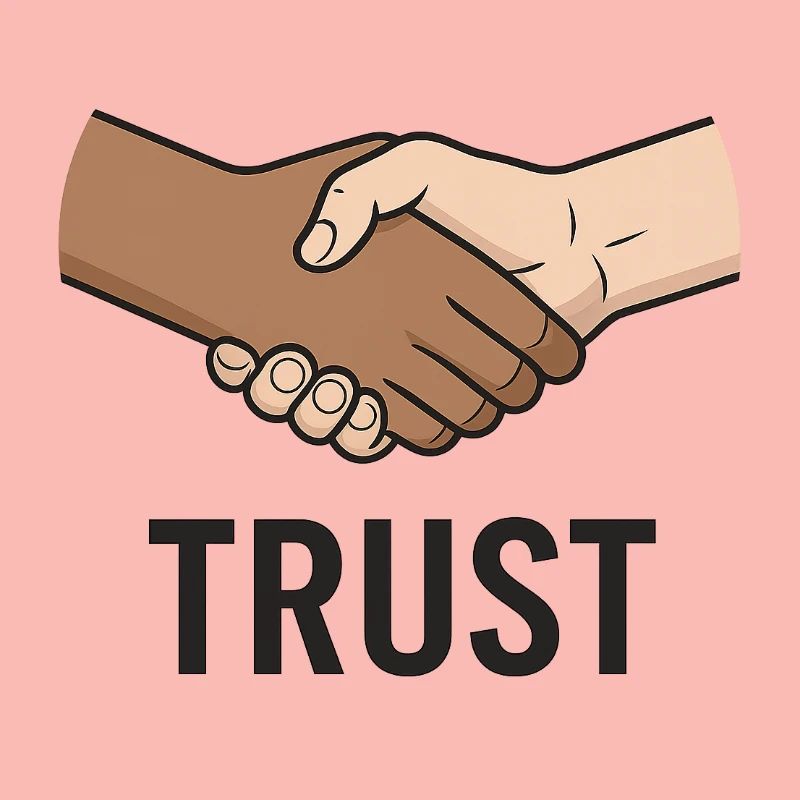 Conception du symbole de poignée de main équitable