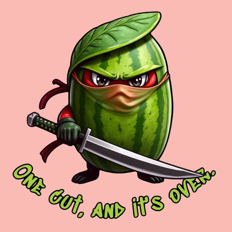 Ninja pastèque avec l’épée