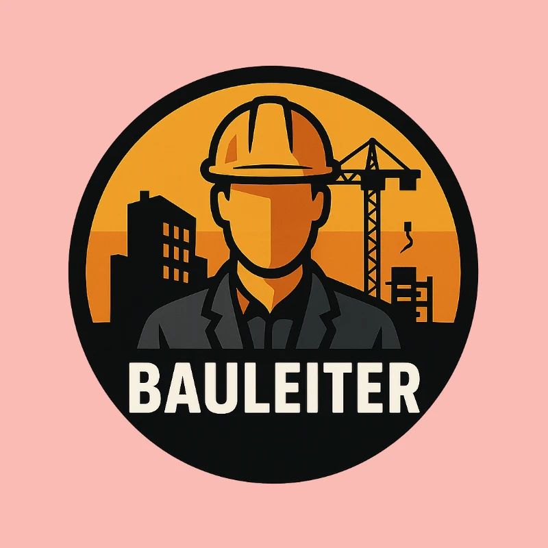 Icône du constructeur : ouvrier du bâtiment chez une grue de construction