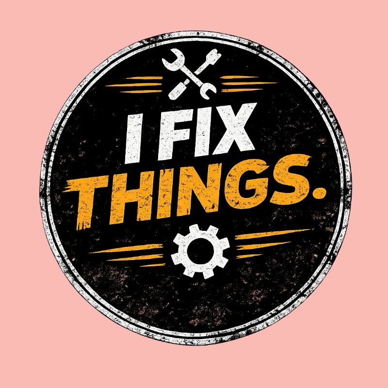 I Fix Things Mechaniker-Logo